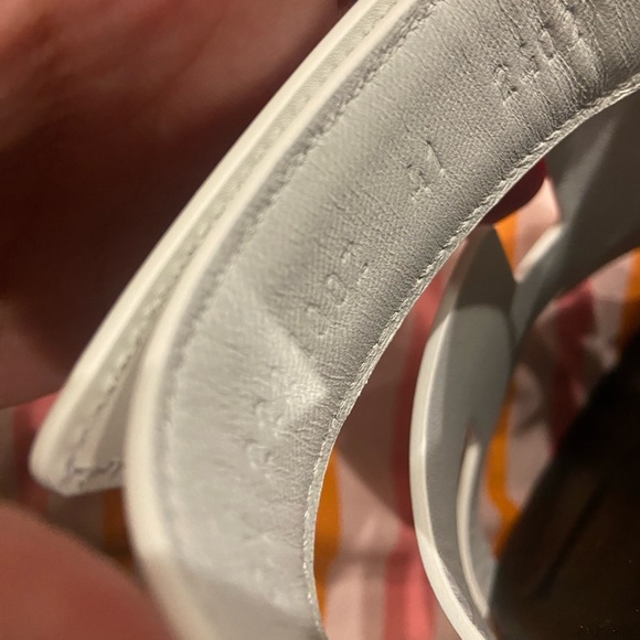 New Hermès White Chypre Sandals - Picture 11 of 12